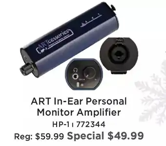 Long & McQuade Art in-ear personal monitor amplifier offer