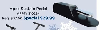 Long & McQuade Apex sustain pedal offer