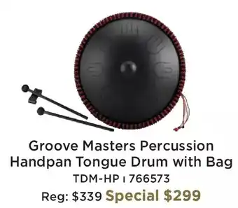 Long & McQuade Groove masters percussion handpan tongue drum with bag offer