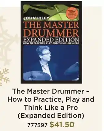 Long & McQuade The master drummer - how to practice, pla and think like a pro offer