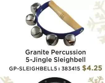 Long & McQuade Granite percussion 5-jingle sleighbell offer