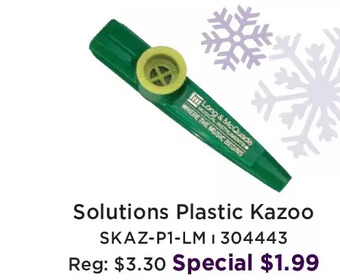 Long & McQuade Solutions plastic kazoo offer