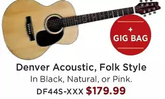 Long & McQuade Denver acoustic, folk style offer