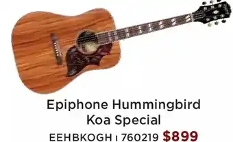 Long & McQuade Epiphone hummingbird koa special offer