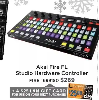 Long & McQuade Akai fire fl studio hardware controller offer