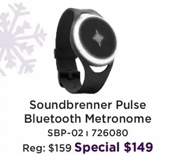Long & McQuade Soundbrenner pulse bluetooth metronome offer