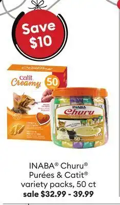 Petsmart Inaba® churu® purées & catit® offer