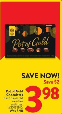 Walmart Pot of gold chocolates offer