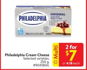 Walmart Philadelphia cream cheese offer