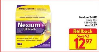 Walmart Nexium 24hr offer