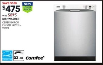 Lowe's Comfee dishwasher offer