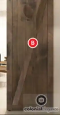 Lowe's Colonial elegance "chalet" barn door 37" x 84" offer