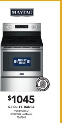 Lowe's Maytag 5.3 cu. ft. range offer