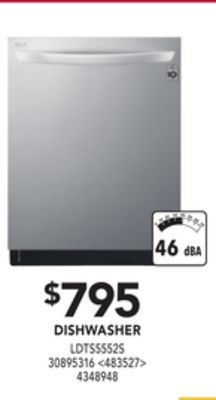 Lowe's Lg dishwasher offer