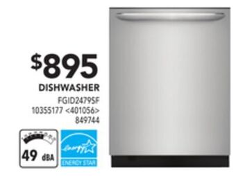 Lowe's Frigidaire gallery dishwasher offer