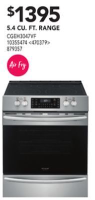 Lowe's Frigidaire gallery 5.4 cu. ft. range offer