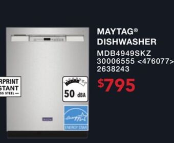Lowe's Maytag® dishwasher offer