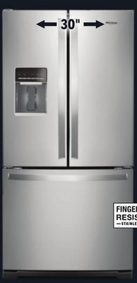 Lowe's Whirlpool® french-door, refrigerator, 19.7 cu. ft. offer