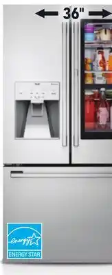 Lowe's Lg instaview door-in-door® refrigerator with craft ice offer