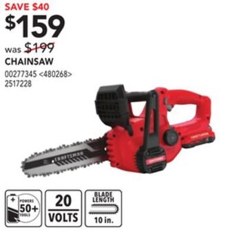 Lowe's Craftsman chainsaw offer