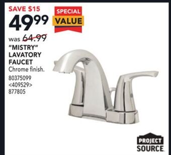 Lowe's Project source "mistry" lavatory faucet offer