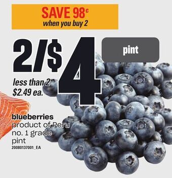 Loblaws Blueberries, pint offer