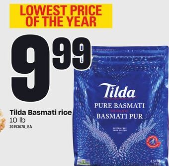Loblaws Tilda basmati rice, 10 lb offer