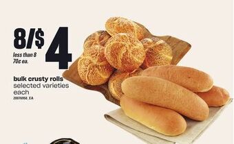Loblaws Bulk crusty rolls offer