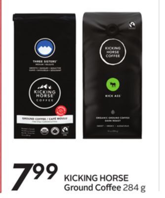 Sobeys Kicking horse ground coffee offer