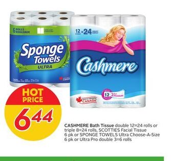 Sobeys Cashmere bath tissue offer