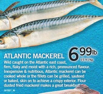 Fortinos Atlantic mackerel offer