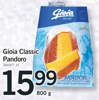 Fortinos Gioia classic pandoro, 800 g offer
