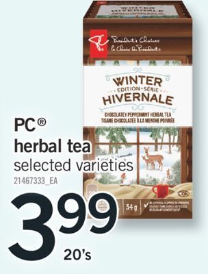 Fortinos Pc® herbal tea, 20's offer