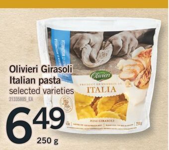 Fortinos Olivieri girasoli italian pasta, 250 g offer