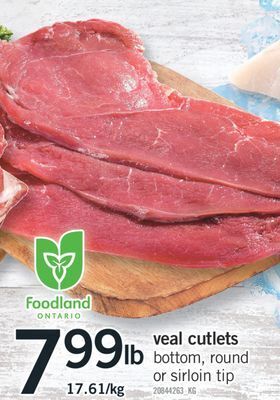 Fortinos Veal cutlets offer