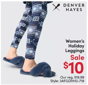 Mark's Denver hayes women's holiday leggings offer