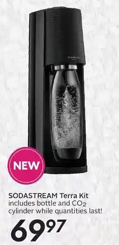 Sobeys Urban Fresh Sodastream terra kit includes bottle and co2 cylinder offer
