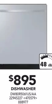 Lowe's Samsung dishwasher offer