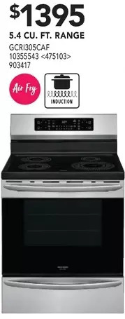 Lowe's Frigidaire 5.4 cu. ft. range offer