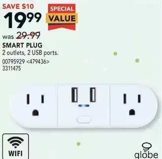 Lowe's Globe smart plug offer