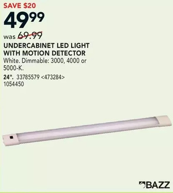 Lowe's Bazz undercabinet led light with motion detector offer