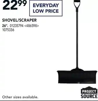 Lowe's Project source shovel/scraper offer