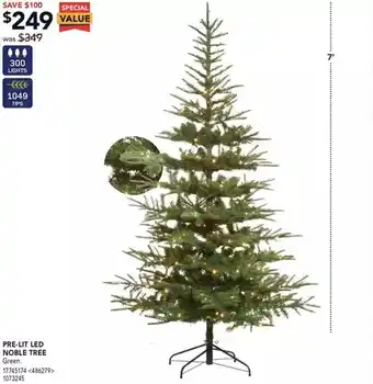 Lowe's Pre-lit led noble tree offer