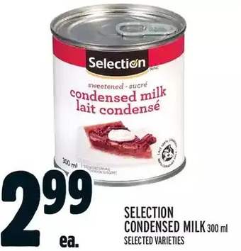 Metro Selection condensed milk offer