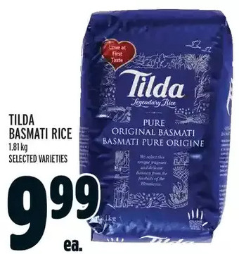 Metro Tilda basmati rice offer
