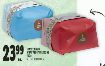 Metro Fiasconaro wrapped panettone offer