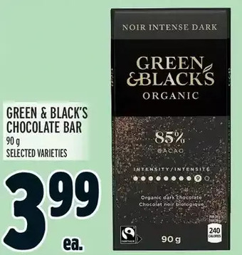 Metro Green & black's chocolate bar offer