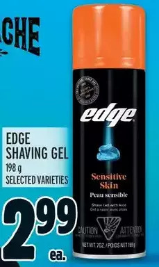 Metro Edge shaving gel offer