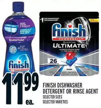 Metro Finish dishwasher detergent or rinse agent offer
