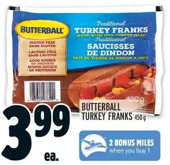 Metro Butterball turkey franks offer